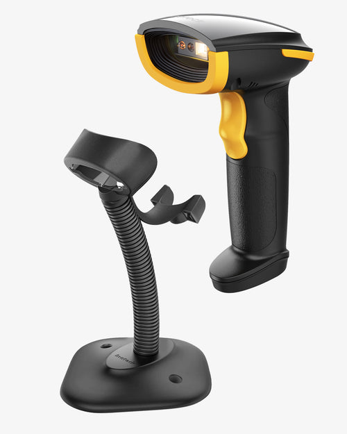 BCST-23 2D Bluetooth Barcode Scanner mit APP/SDK & Extrem lange Übertragungsdistanz + BCST-S Barcodescannerständer - Inateck Office DE