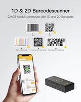 BCST-46 Mini Tragbarer 2D Kabellos Barcode-Scanner mit APP und SDK