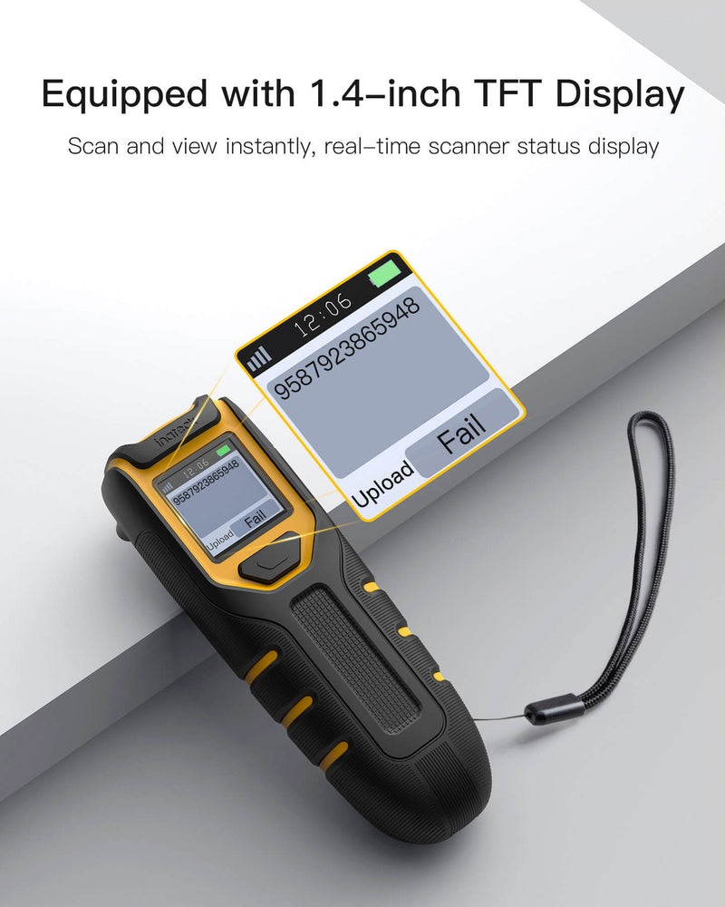 BCST-47 Bluetooth Tragbarer 2D Barcode Scanner mit Bildschirm & APP und SDK