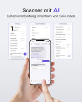 AI Barcode Scanner Bluetooth 1D Scanner, mit APP und SDK, BCST-70 AI